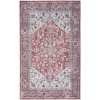 Nicole Curtis Machine Washable Series 1 Brick Ivory SR104 4 ft. X 6 ft. Rectangle Rug