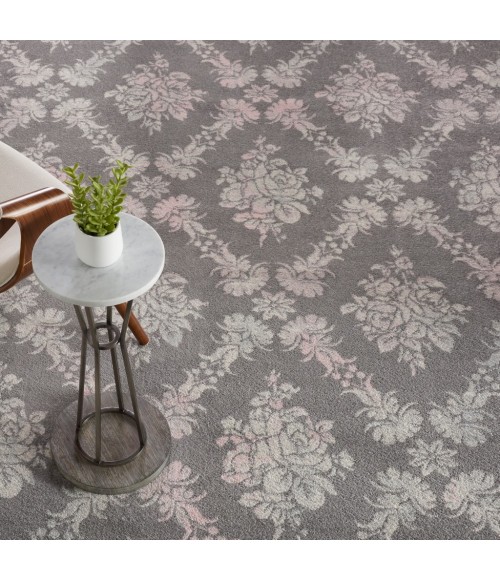 Nourison Tranquil Area Rug TRA09-Grey/Pink