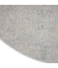 Rustic Textures Area Rug Nourison Rustic Textures Area Rug RUS09 Ivory/Light Blue 5'3" Round