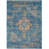 Nourison Tranquil(Traql) - Tra06 Navy Blue Area Rug 4 ft. X 6 ft. Rectangle
