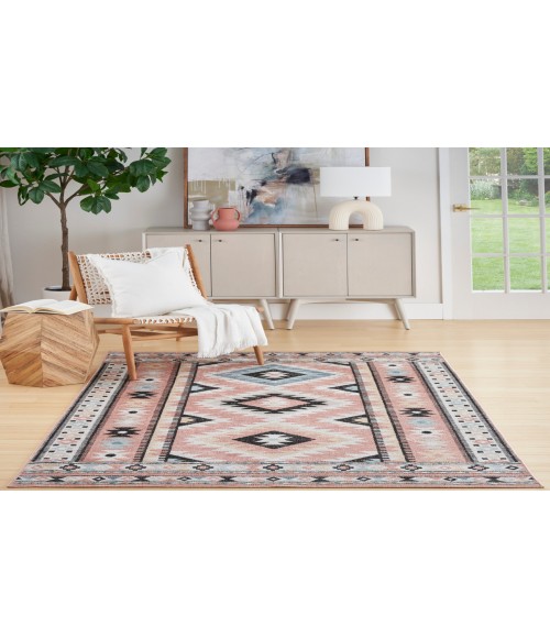 Nourison Washable Decor Ivory Multicolor Rug WSD04 5 ft. 3 in. X 7 ft. Rectangle - Rugs Town Nourison Washable Decor Ivory Multicolor WSD04 5 ft. 3 in. X 7 ft. Rectangle Rug