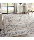 kathy ireland Home Malta Area Rug MAI05-Ivory/Blue