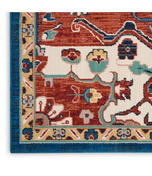 Nourison Parisa Area Rug PSA01 Brick/Ivory 12' x 15'