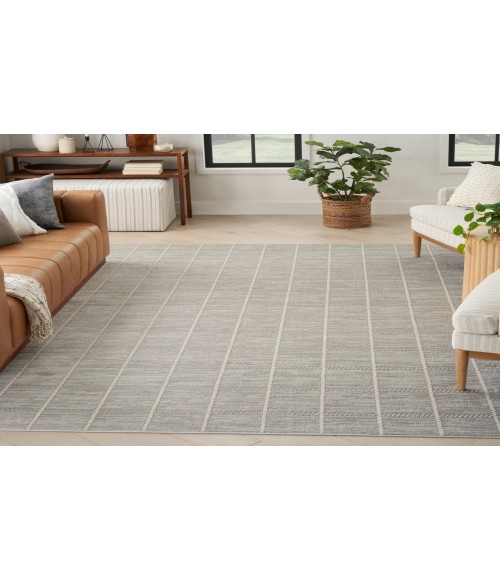 Nourison Serenity Home Light Grey Rug SRH05 9 ft. X 12 ft. Rectangle - Rugs Town Nourison Serenity Home Light Grey SRH05 9 ft. X 12 ft. Rectangle Rug
