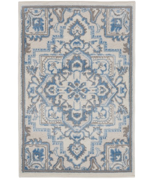 Nourison Elation Area Rug ETN10-Ivory Blue
