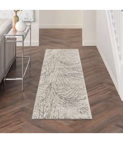 Nourison Rustic Textures - Rus17 Ivory Grey Area Rug 2 ft. 2 X 7 ft. 6 Rectangle