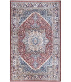 Nourison Vintage Home Red Blue VNH01 5 ft. X 7 ft. Rectangle Rug