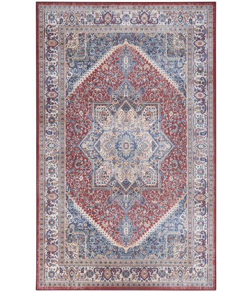 Nourison Vintage Home Red Blue VNH01 5 ft. X 7 ft. Rectangle Rug