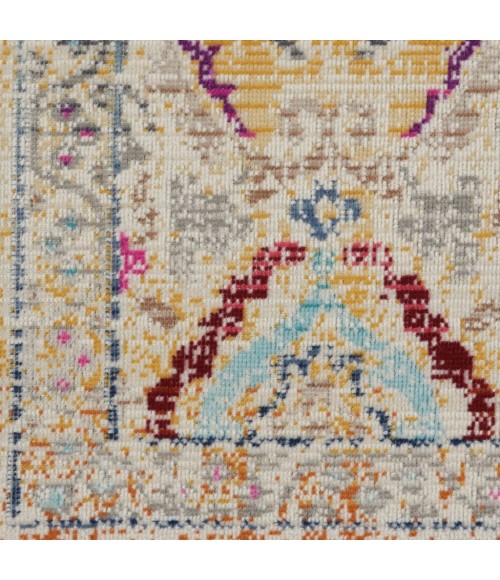 Nourison VINTAGE KASHAN Area Rug Nourison Vintage Kashan Runner Area Rug VKA04-Ivory/Multicolor