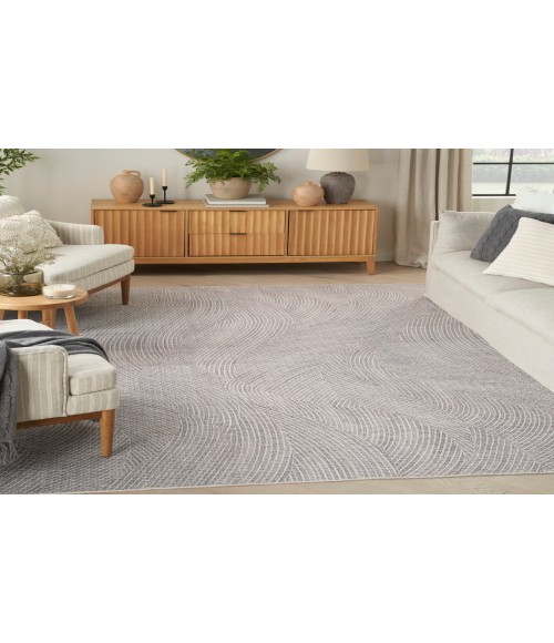 Nourison Nourison Washables Ivory Grey Rug NWB10 6 ft. X 9 ft. Rectangle - Rugs Town Nourison Nourison Washables Ivory Grey NWB10 6 ft. X 9 ft. Rectangle Rug