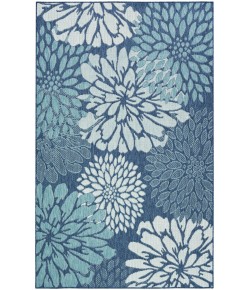 Nourison Home Garden Oasis GOA06 Navy 5 ft. X 7 ft. Area Rug
