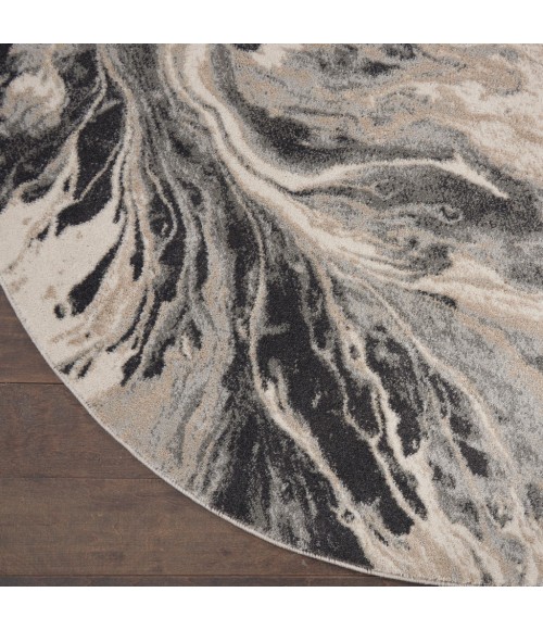 Nourison ELEGANCE Area Rug Inspire Me! Home Décor Elegance Round Area Rug FAR01-Multicolor