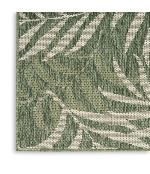 Nourison Garden Oasis Green Ivory GOA01 10 ft. X 14 ft. Rect. Rug
