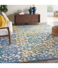 Nourison ALOHA Area Rug Nourison Aloha Area Rug ALH21-Ivory Blue