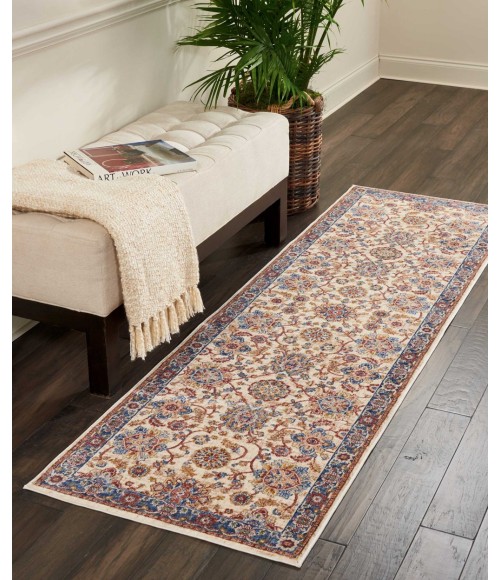 Nourison RESEDA Area Rug Nourison Reseda Runner Area Rug RES04-Cream