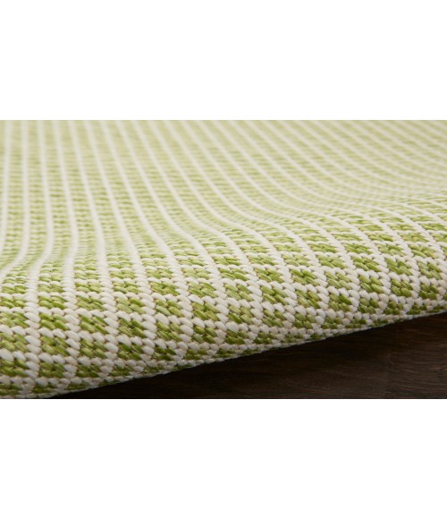 Nourison Courtyard Ivory Green COU01 8 ft. Square Rug