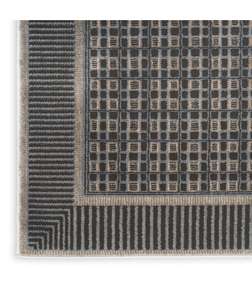 Nourison Home Nordic Black Taupe NRC03 5 ft. X 7 ft. Rectangle Rug