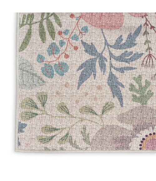Nourison Nourison Washables Cream Multicolor NWB06 2 ft. X 3 ft. Rect. Rug