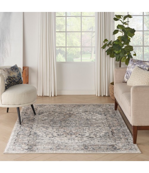 Nourison Concerto Ivory Grey CNC05 5 ft. 3 in. X 7 ft. 3 in. Rect. Rug
