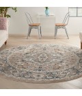 Nourison Concerto Beige Grey CNC05 10 ft. X Round Rug