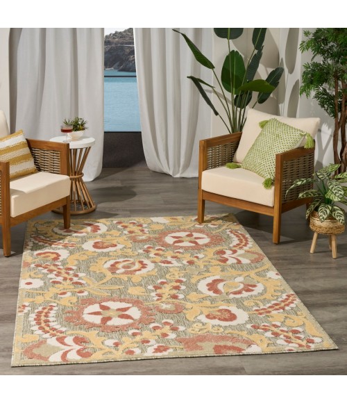 Nourison Aloha Sage Rose ALH17 3 ft. 6 in. X 5 ft. 6 in. Rect. Rug