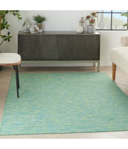 Nourison Positano - Pos01 Blue Green Area Rug 5 ft. X 7 ft. Rectangle