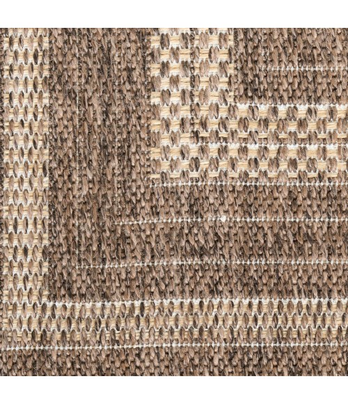 Nourison Tulum Brown TLM04 8 ft. X Round Rug