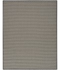 Nourison Courtyard Black White COU01 9 ft. X 12 ft. Rect. Rug