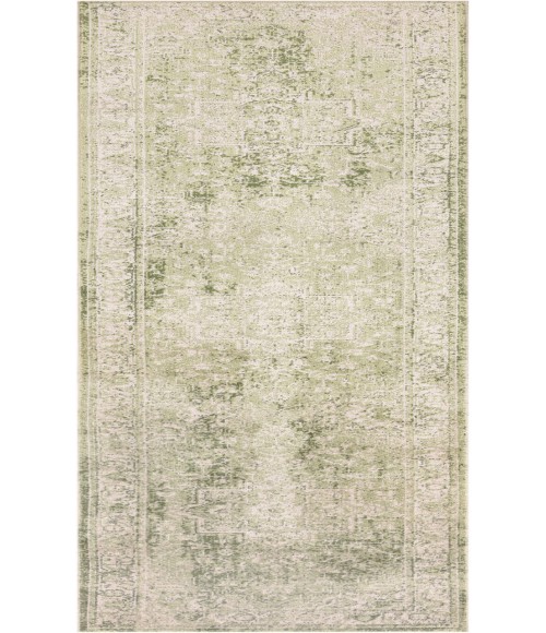 Nourison Astra Machine Washable Ivory Green ASW12 2 ft. 2 in. X 10 ft. Rectangle Rug