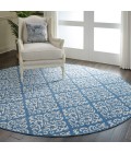 Nourison Grafix Round Area Rug GRF06-Blue
