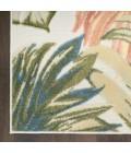 Nourison Aloha Ivory Green ALH43 3 ft. 6 in. X 5 ft. 6 in. Rect. Rug