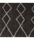 Nourison Geometric Shag Charcoal GOS01 5 ft. 3 in. X 7 ft. 3 in. Rect. Rug