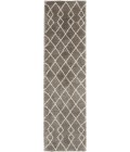 Nourison Geometric Shag Silver GOS01 2 ft. 2 in. X 7 ft. 6 in. Rect. Rug