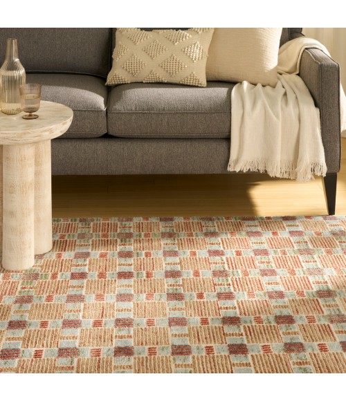 Nourison Nordic Rust Multicolor NRC14 4 ft. X 6 ft. Rect. Rug