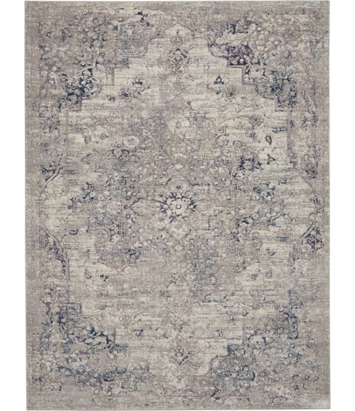 Royal Terrace Area Rug Kathy Ireland Royal Terrace Area Rug KI44 Beige Blue 5'3" x 7'3"