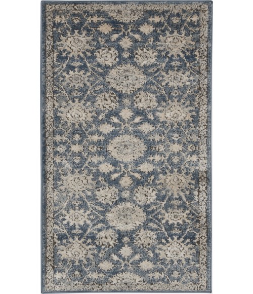 Nourison Concerto Blue Beige Rug CNC06 2 ft. 2 in. X 3 ft. 9 in. Rect. - Rugs Town Nourison Concerto Blue Beige CNC06 2 ft. 2 in. X 3 ft. 9 in. Rect. Rug