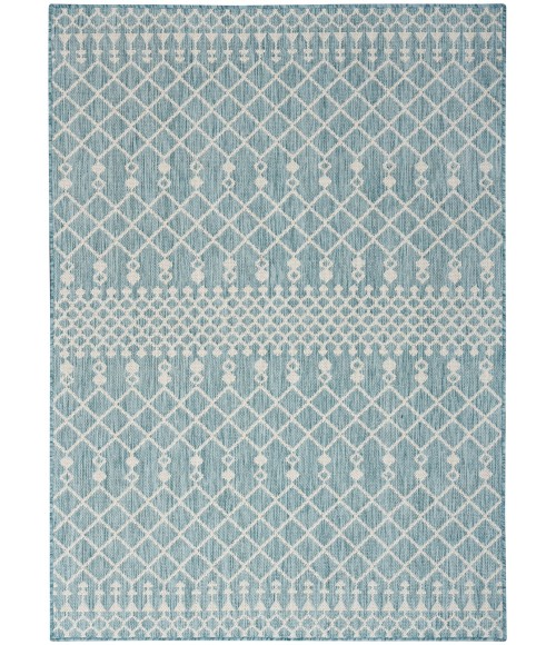 Nourison Positano Aqua POS02 6 ft. X 9 ft. Rect. Rug