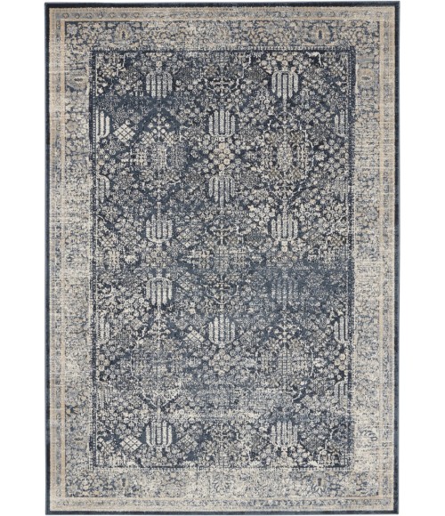 kathy ireland Home Malta Area Rug MAI12-Navy/Ivory