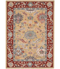 Nourison Parisa - Psa07 Gold Brick Area Rug 5 ft. 3 in. X 7 ft. 5 in. Rectangle