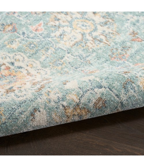 Nourison Home Washable Decor Blue WSD14 2 ft. X 6 ft. Rectangle Rug