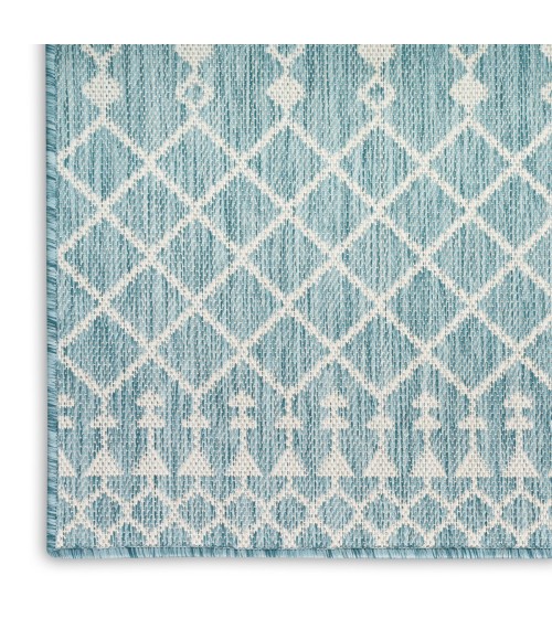 Nourison Positano Aqua POS02 8 ft. X 10 ft. Rect. Rug