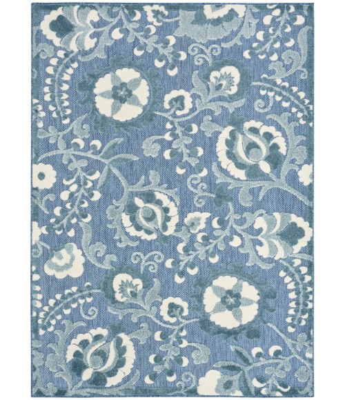 Nourison Aloha Blue ALH17 3 ft. 6 in. X 5 ft. 6 in. Rect. Rug
