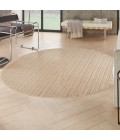 Nourison Tulum Taupe TLM01 8 ft. X Round Rug