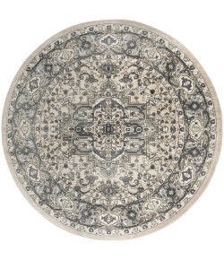 Nourison Concerto Ivory Blue CNC05 8 ft. X Round Rug