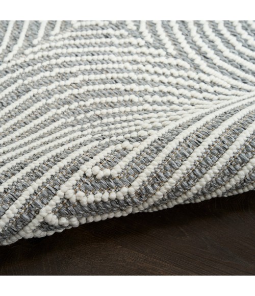 Nourison Natural Texture Charcoal Ivory NTX02 5 ft. X 7 ft. Rect. Rug