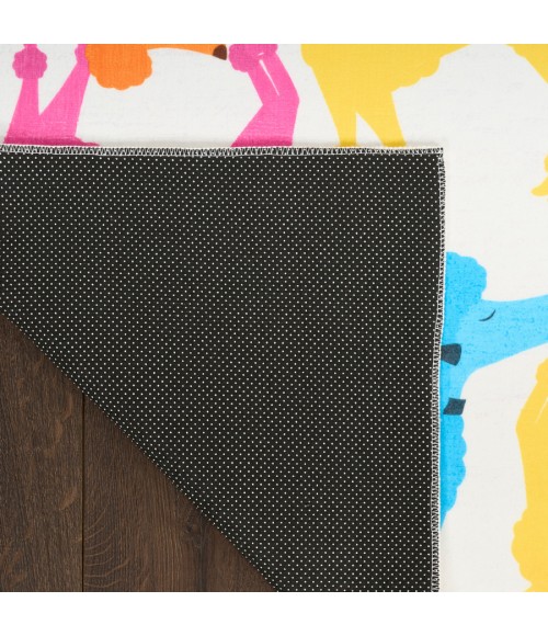 Nourison Home Imagination Ivory Multicolor Rug IMA20 6 ft. 6 in. X 9 ft. 2 in. Rectangle - Rugs Town Nourison Home Imagination Ivory Multicolor IMA20 6 ft. 6 in. X 9 ft. 2 in. Rectangle Rug