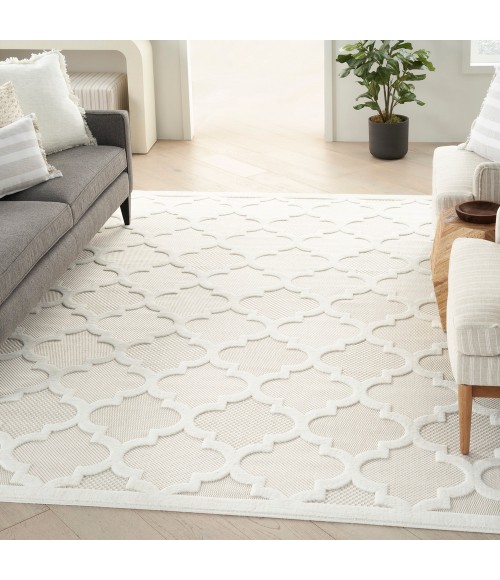 Nourison Easy Care Area Rug NES01 Ivory/White
