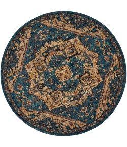 Nourison 2020 - Nr206 Teal Area Rug 5 ft. X Round