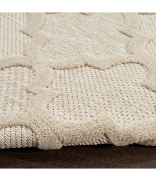 Nourison Easy Care Cream NES01 10 ft. X 14 ft. Rect. Rug
