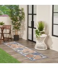 Nourison Aloha Beige Multicolor ALH33 2 ft. X 6 ft. Rect. Rug